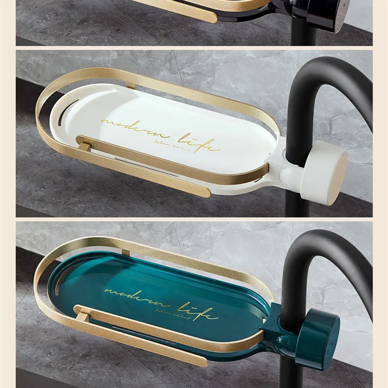 ライト高級蛇口収納ラックキッチン浴室シンクスポンジ布排水ラッ - Kitchen Gadgets Luxury のレビューと価格