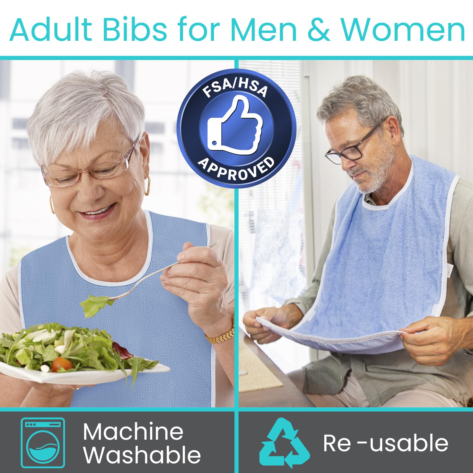 1Pc 防水大人用よだれかけエプロン汚れに強い食事用よだれか - Kitchen Gadgets For Women のレビューと価格