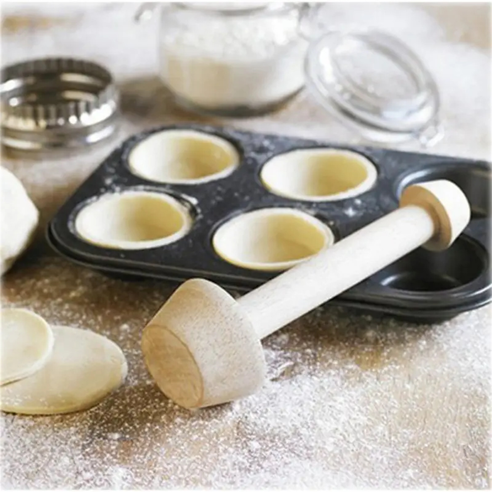 プレミアム木製エッグタルト型両面タルトタンパーペストリー型プ - Kitchen Gadgets For Cooking のレビューと価格