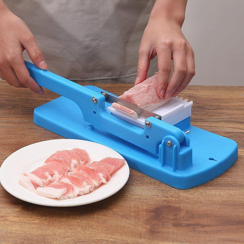 手動肉切断機滑り止めハンドルテーブルミートスライサーラムカッ - Kitchen Gadgets Machine のレビューと価格