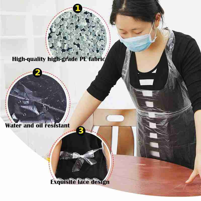 20 個使い捨てキッチンエプロンプラスチック防水エプロン個別 - Kitchen Gadgets For Women のレビューと価格