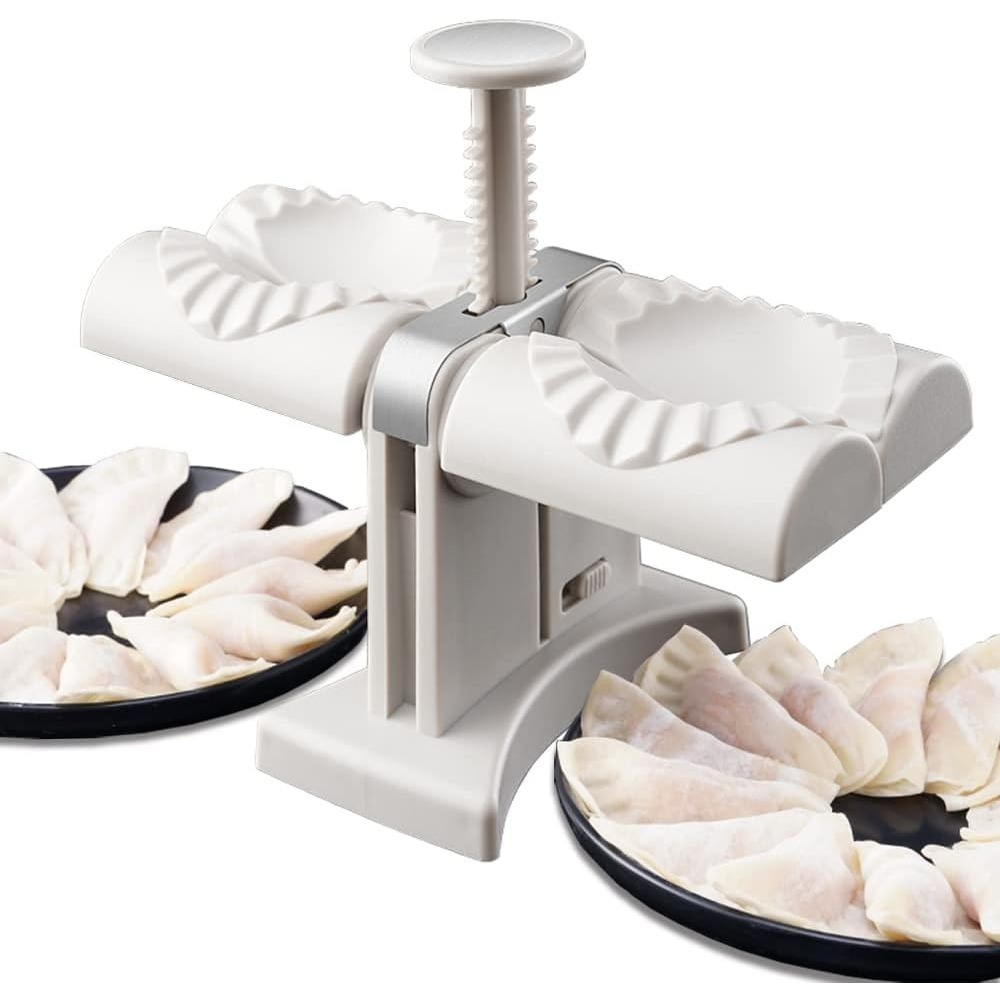 自動餃子製造機、お手入れ簡単、ダブルヘッドプレス型、パイ・ワ - Kitchen Gadgets Machine のレビューと価格