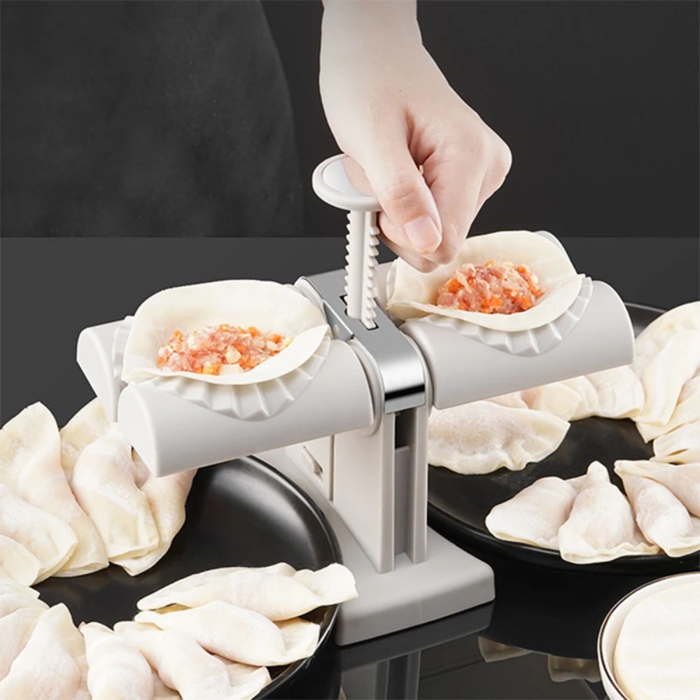 自動餃子製造機、お手入れ簡単、ダブルヘッドプレス型、パイ・ワ - Kitchen Gadgets Machine のレビューと価格