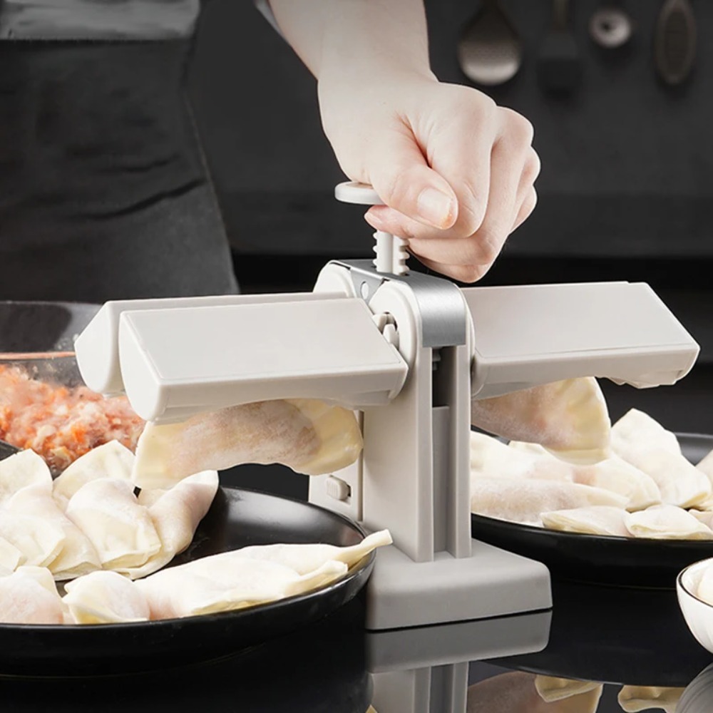 自動餃子製造機、お手入れ簡単、ダブルヘッドプレス型、パイ・ワ - Kitchen Gadgets Machine のレビューと価格