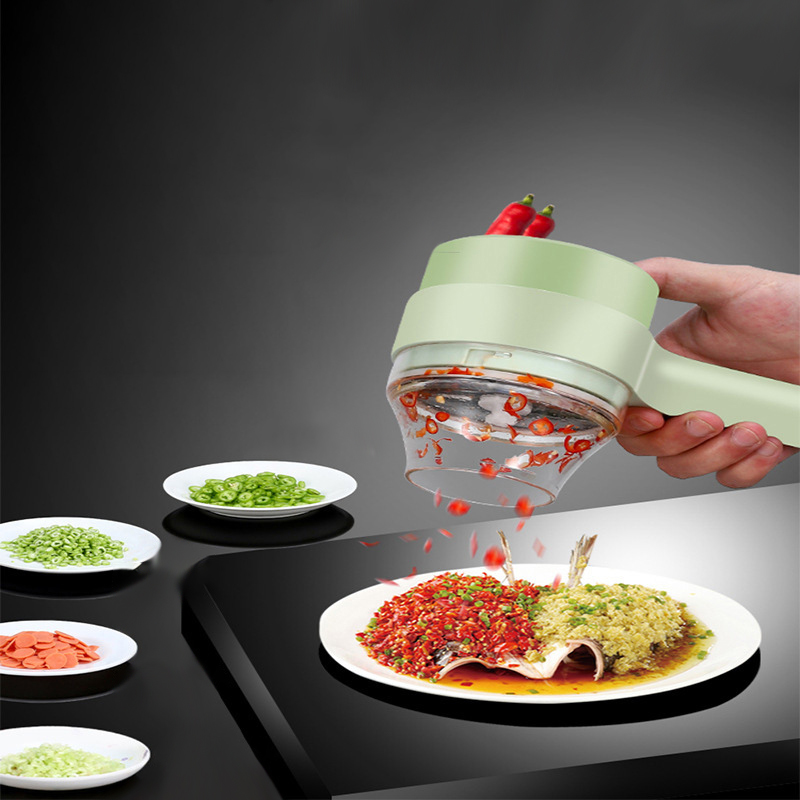 4In1 電気野菜カッターセットハンドヘルドワイヤレス電気ガ - Kitchen Gadgets Machine のレビューと価格