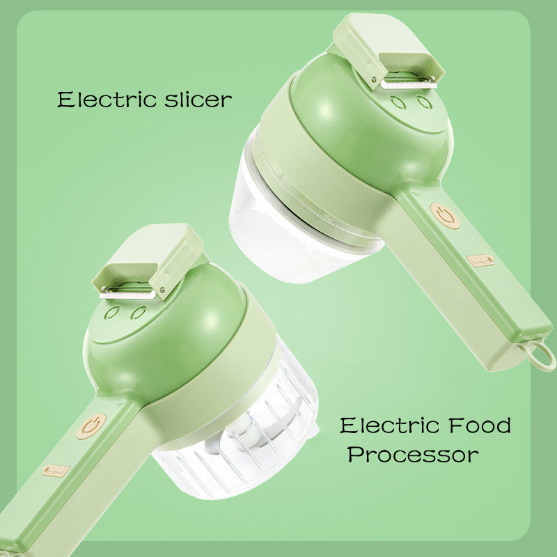 4In1 電気野菜カッターセットハンドヘルドワイヤレス電気ガ - Kitchen Gadgets Machine のレビューと価格