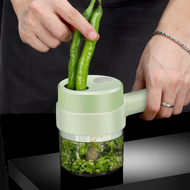 4In1 電気野菜カッターセットハンドヘルドワイヤレス電気ガ - Kitchen Gadgets Machine のレビューと価格