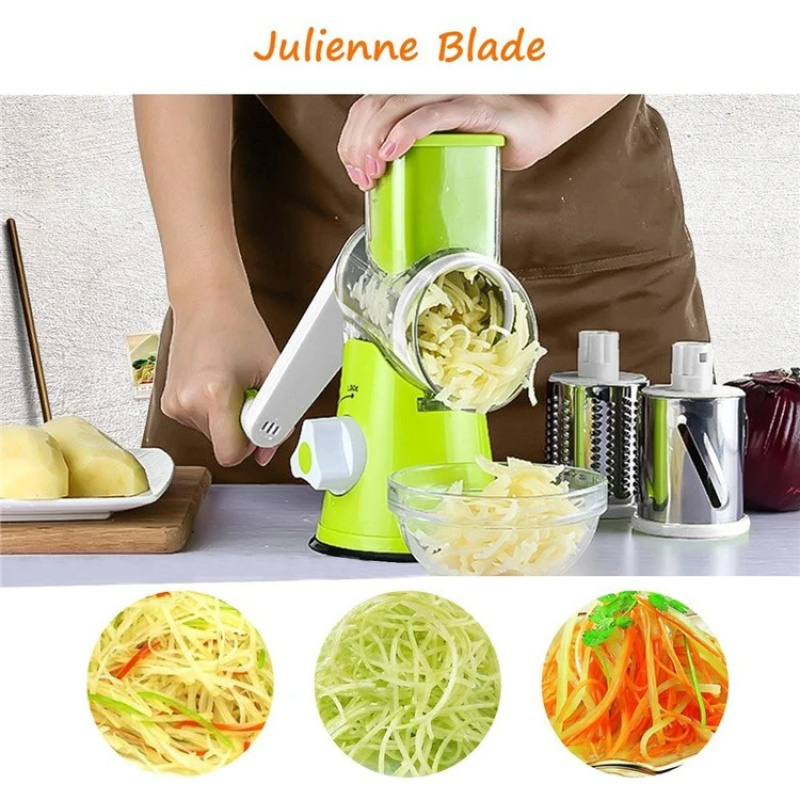 手動回転式チーズグレーター、野菜カッター、ポテトスライサー、 - Household Kitchen Gadgets Vegetable Cutter Silk Cutter のレビューと価格
