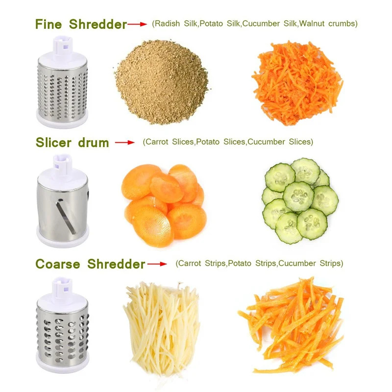 手動回転式チーズグレーター、野菜カッター、ポテトスライサー、 - Household Kitchen Gadgets Vegetable Cutter Silk Cutter のレビューと価格