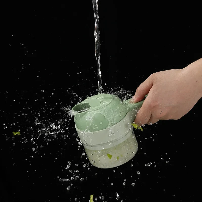 4in1電動野菜カッターセット ハンドヘルドワイヤレス電動ガ - Kitchen Gadgets Machine のレビューと価格