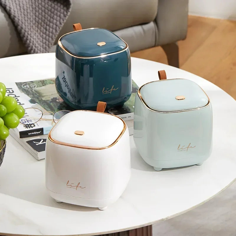 軽量高級感のある卓上ゴミ箱、二層式コーヒーテーブルカバー、小 - Kitchen Gadgets Luxury のレビューと価格