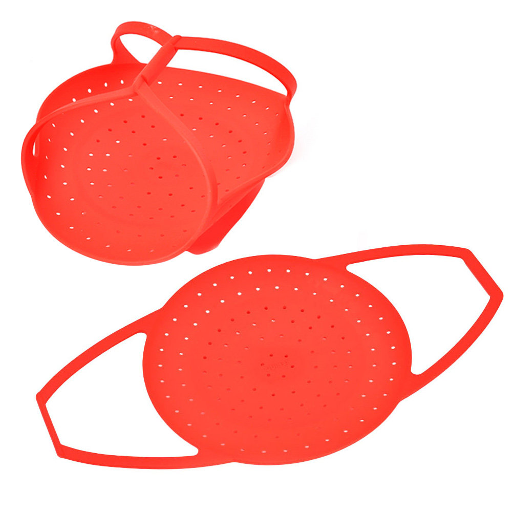 2個入り折りたたみ式シリコン蒸し器ラック、野菜や卵の蒸しバス - Silicone Steamer Basket のレビューと価格