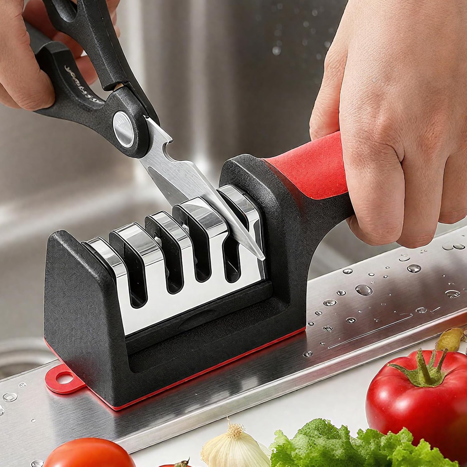 1パック多機能ナイフシャープナー、あらゆる種類のカトラリーを - Knife Sharpener のレビューと価格