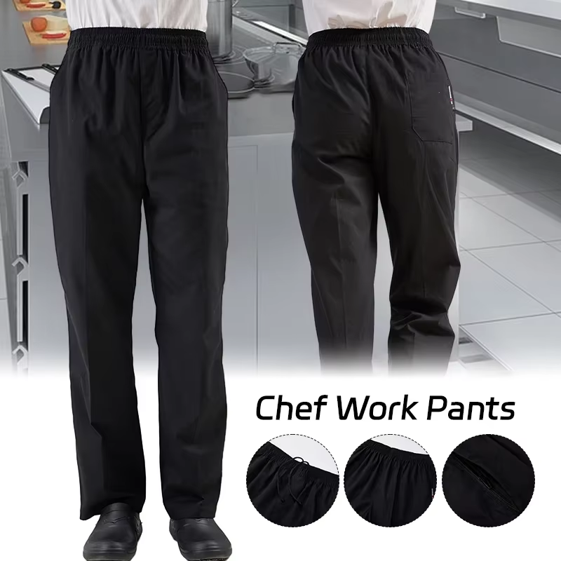高品質シェフボトムス男性用新しいシェフパンツ調理レストランキ - Kitchen Gadgets Sale のレビューと価格